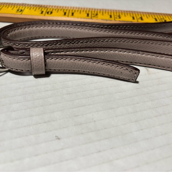 Coach Adjustable Leather Strap in Light Taupe with Silver Hardware - Picture 10 of 10